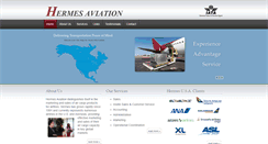 Desktop Screenshot of hermes-aviation.com