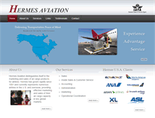 Tablet Screenshot of hermes-aviation.com